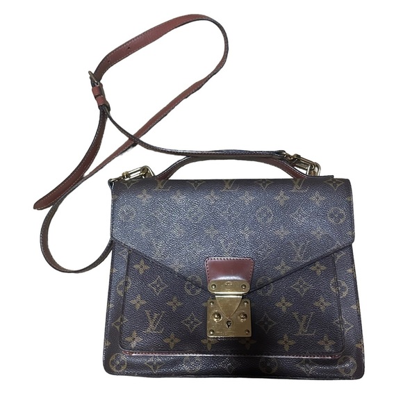 Louis Vuitton Authentic Monceau Travel Bag Monogram Canvas Cross Body Bag - Picture 2 of 12